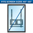 Mount-It! Vertical Portrait TV Wall Mount B07HFHXK99 - Black - Brand New