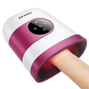 FIT KING HAND MASSAGER HEAT HAND MASSAGE ARTHRITIS CARPAL TUNNEL - WHITE PINK - Like New