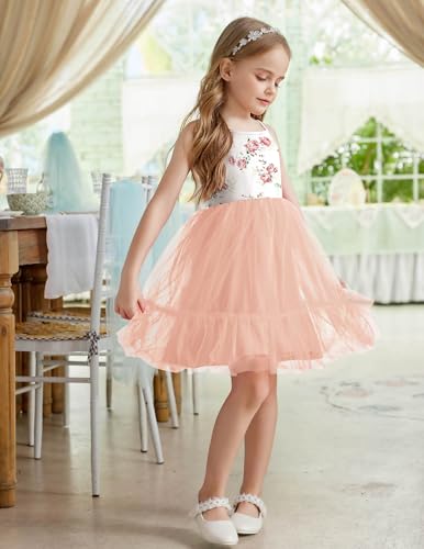Arshiner Toddler Girls Tulle Dress Rainbow Tutu Birthday Princess - 4-5T - Brand New