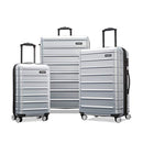 SAMSONITE OMNI 2 HARDSIDE 3 PIECE Set INCLUDES CARRY-ON MEDIUM LARGE 138451-7722 - Like New