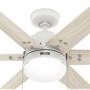 HUNTER FAN HUNTER SPOKANE LED 44” CEILING FAN - MATTE WHITE - Like New