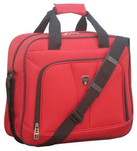 TRAVELERS CLUB BOWMAN EVA EXPANDABLE VALUE LUGGAGE AND TRAVEL SET, RED - Brand New