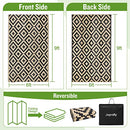 Joyrally Outdoor Rug 6x9,Outdoor Plastic Straw Rug, Waterproof, B0C4636DCH - Brand New