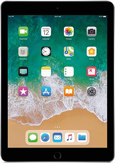 For Parts: APPLE IPAD 9.7" (5TH GEN) 32GB - WIFI  MP2F2LL/A - SPACE GRAY -BATTERY DEFECTIVE