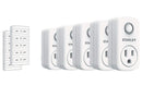 STANLEY SK506 37206 5-PACK WIRELESS LIGHT SWITCH REMOTE SYSTEM 2 TRANSMITTERS - Like New