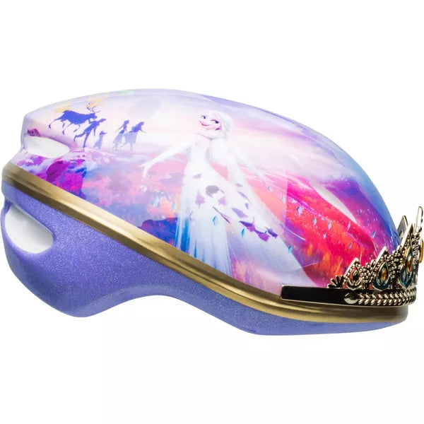 DISNEY FROZEN 2 ANNA TIARA CHILD BIKE HELMET 52-56 CM - MULTI - Like New