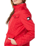 B0BC5P97WT Tommy Hilfiger Quilted Jacket Scarlet LG (US 12-14) - Brand New