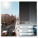 Acholo Roller Shades Blackout Cordless Window Blinds 34 x 72 Inch - Gray - Brand New