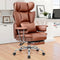 BESTFAIR ERGONOMIC OFFICE GAMING CHAIR WITH FOOTREST BIG TALL LUMBAR - BROWN - Like New