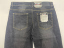 BLU ROCK MEN'S COMFORT STRETCH SLIM FIT FLEX JEANS - SIZE: 38X31 - JET BLACK - Like New