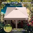 Quictent 10'x10' Pop up Screened Canopy Tent with Mosquito Netting Wheeled Bag - Like New