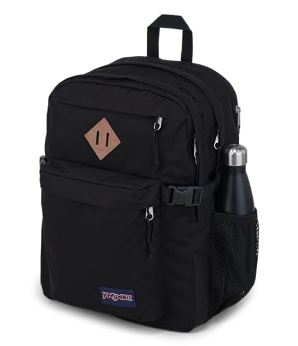 JANSPORT MAIN CAMPUS BACKPACK W 15-INCH LAPTOP SLEEVE JS0A4QUL008 - BLACK - Brand New