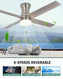 NEWHCTE 52" Ceiling Fans Lights & Remote Dimmable 3 Color Lights & 6 Speed - Brand New