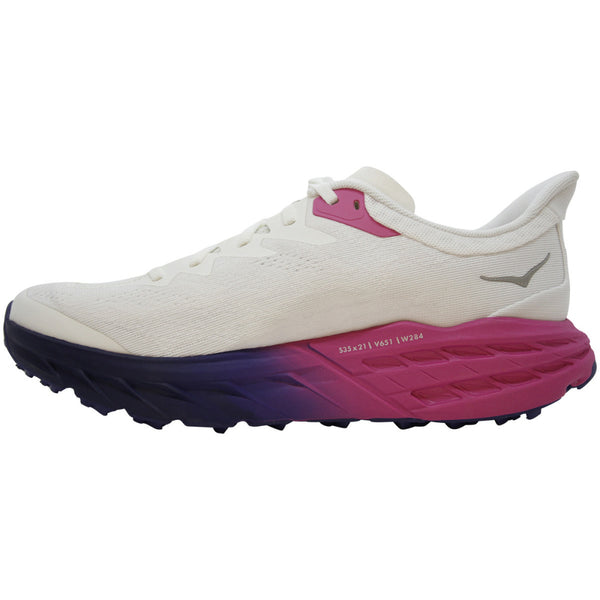 1148810 HOKA M SPEEDGOAT 5 JOHANNES KLAEBO EDITION SIZE 14 - WHITE/PHLOX PINK Like New