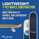 Flybar 31" Kids Skateboard, 7 Ply Maple Wood, Complete Skateboard - Block Navy - Brand New