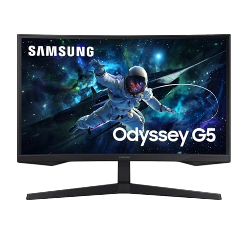 SAMSUNG 27" ODYSSEY G55C QHD VA CURVED MONITOR, LS27CG554ENXZA - BLACK - Like New