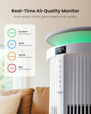 YABER PETS HEPA AIR PURIFIER FOR LARGE HOME PETS AUTO MODE - WHITE - Like New