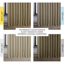 HPD Half Price Drapes Faux Linen Curtains 100"W X 108"L Nomad Tan - Like New