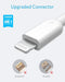 ANKER POWERLINE II LIGHTNING CABLE MFI CERTIFIED USB CHARGING CORD - WHITE - Like New