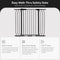 BALANCEFROM WALK THRU SAFETY GATE FOR BABY PETS DOORWAYS, STAIRWAY - GRAPHITE - Brand New