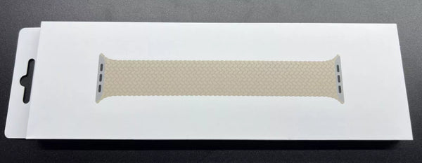 APPLE WATCH 45MM- BEIGE BRAIDED SOLO LOOP SIZE 10 - BIEGE - Brand New