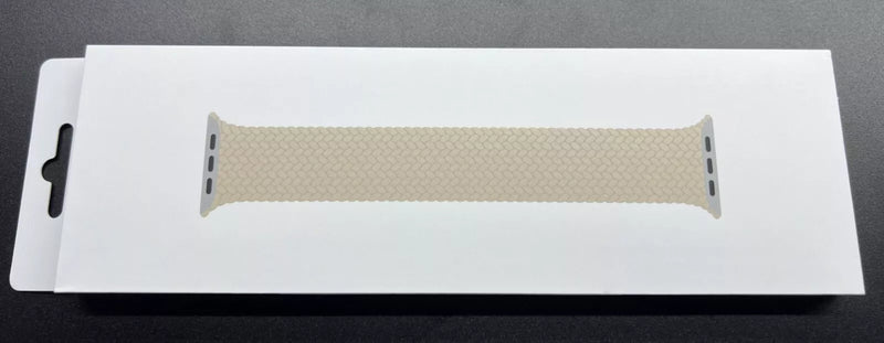 APPLE WATCH 45MM- BEIGE BRAIDED SOLO LOOP SIZE 10 - BIEGE - Brand New