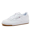 REEBOK MEN'S CLUB C 85 SNEAKER SIZE: WOMEN 8.5 (JP W25.5) - WHITE/GREY/GUM - Brand New