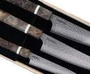 COLD STEEL JAPANESE VG-10 DAMASCUS 3-PIECE KITCHEN KNIFE SET – MIXED - Like New