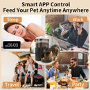 PAPIFEED Automatic Cat Food Dispenser with WiFi, Alexa, Stainless Steel - Black - Like New