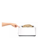 BREVILLE LIFT & LOOK LONG SLOT 4 SLICE TOASTER 1600W BTA630XL - WHITE - Like New