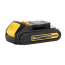 DEWALT 20V MAX 1.3A LITHIUM-ION BATTERY DCB207 - BLACK/YELLOW - Like New