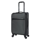 SKYLINE SOFTSIDE CARRY ON SPINNER SUITCASE - GRAY HEATHER - Like New