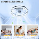 YEUTAUEN Ceiling Fans with Lights & Remote Stepless Color Temperature Change - Like New