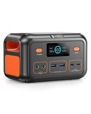 EBL 150W DC PORTABLE POWER STATION BATTERY BANK CHARGER SOLAR - BLACK/ORANGE - Like New