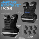 EXTRESPO WEIGHTED VEST, 11-20LB VEST WITH IRONSAND WEIGHTS - BLACK/GRAY/BLUE - Like New