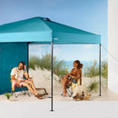 EMBARK 10X10 STEEL WEEKENDER CANOPY WIND VENT SHADE WALL EMBARK GAZEBO - TEAL - Like New