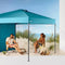 EMBARK 10X10 STEEL WEEKENDER CANOPY WIND VENT SHADE WALL EMBARK GAZEBO - TEAL - Like New