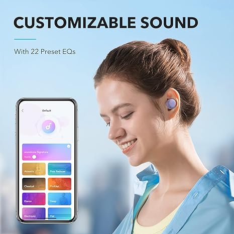 Soundcore by Anker A20i True Wireless Earbuds Bluetooth 5.3 A3948 - Purple Like New