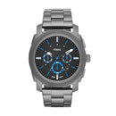 Fossil Men's Steel Chronograph Watch 45MM Smoke Blue Dial Chrono CH4441 - Black - Like New