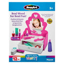 ROSEART WOODEN FASHION VANITY PLAY SET, 12 PIECE PRETEND PLAY HAIR - MULTICOLOR - Like New