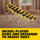 STANLEY Screwdriver Set, 10 Piece, Cross-Tip & Slotted STHT60799 - NEW - Brand New