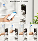 Veise RZ07C Smart Locks for Front Door, 2 Knob Handle Set, Fingerprint Keyless - Like New