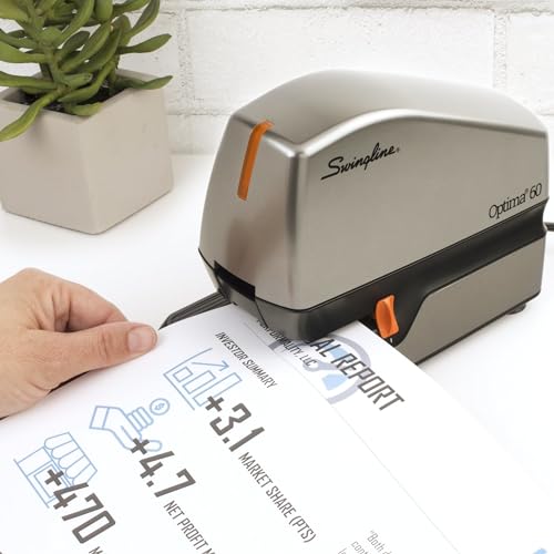 SWINGLINE S7048210 ACCO OPTIMA 70 ELECTRIC STAPLER, 70-SHEET CAPACITY - BLACK - Brand New