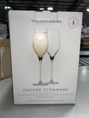 WILLIAMS-SONOMA ENCORE STEMWARE MACHINE BLOWN GLASS GERMANY DESIGNED - CLEAR - Like New