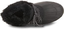 Khombu Women's Kathleen Waterproof Boot Mid Calf Black/Gray Size 9 - Brand New