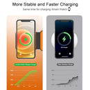 NANO 3 IN 1 CHARGING STATION UCOMX,FOLDABLE 3 IN 1 WIRELESS CHARGER -ORANGE Like New