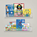 VIVO Dual Acrylic 24" Floating Bookshelves Wall Display Organizer 2-Pack - Brand New