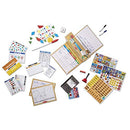 Melissa Doug School Time Play Set +Scratch Art Mini-Pad Bundle 8514 - Like New