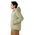 OM0121 Mountain Hardwear Men's Stretchdown Light Pullover Hoody Mantis Size S - Like New