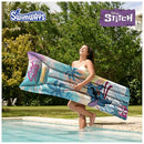SWIMWAYS STITCH SUNTANNER POOL FLOAT - WHITE/BLUE/PURPLE - Like New